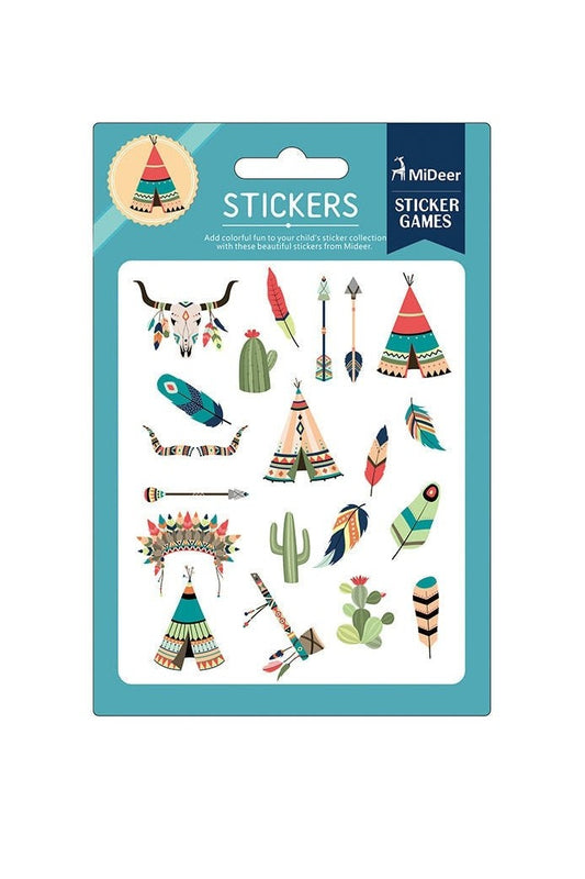 Colorful Stickers - American Indian