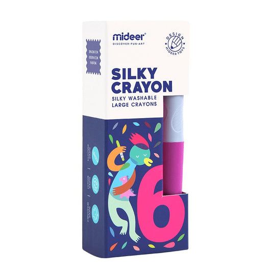 Washable Rotary Crayons - 6 Colours