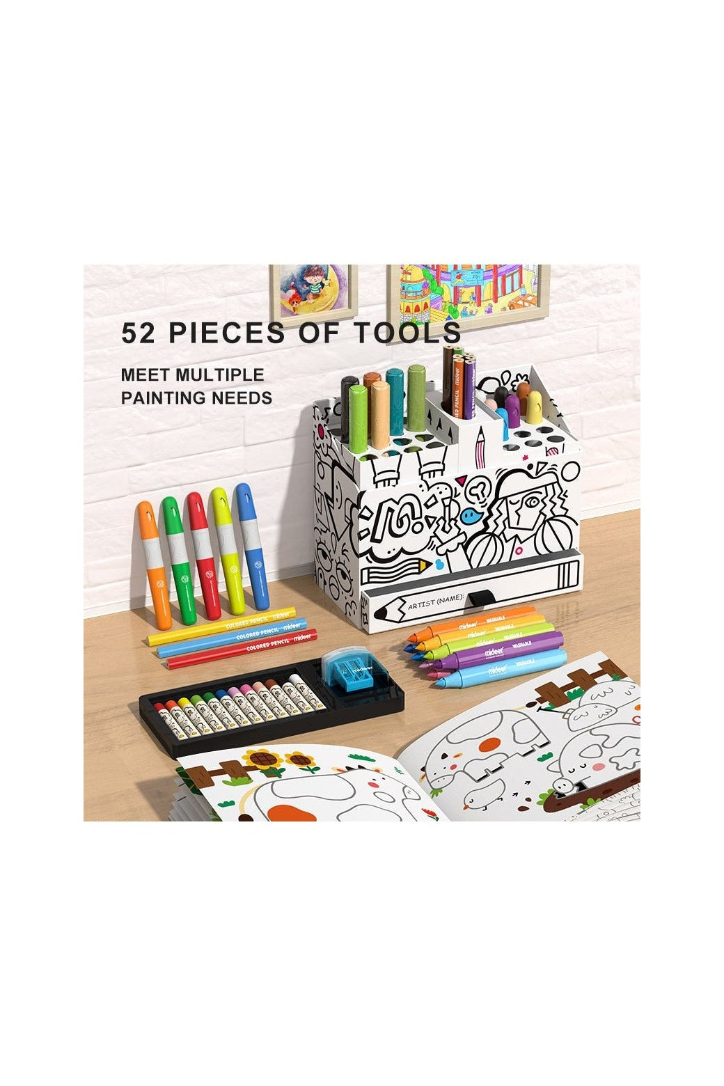 Artist Box (Coloring Set - 52 Pcs)