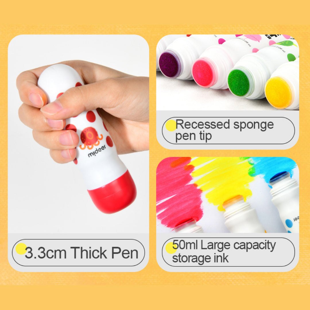 Magic Dot Markers - 6 Colors