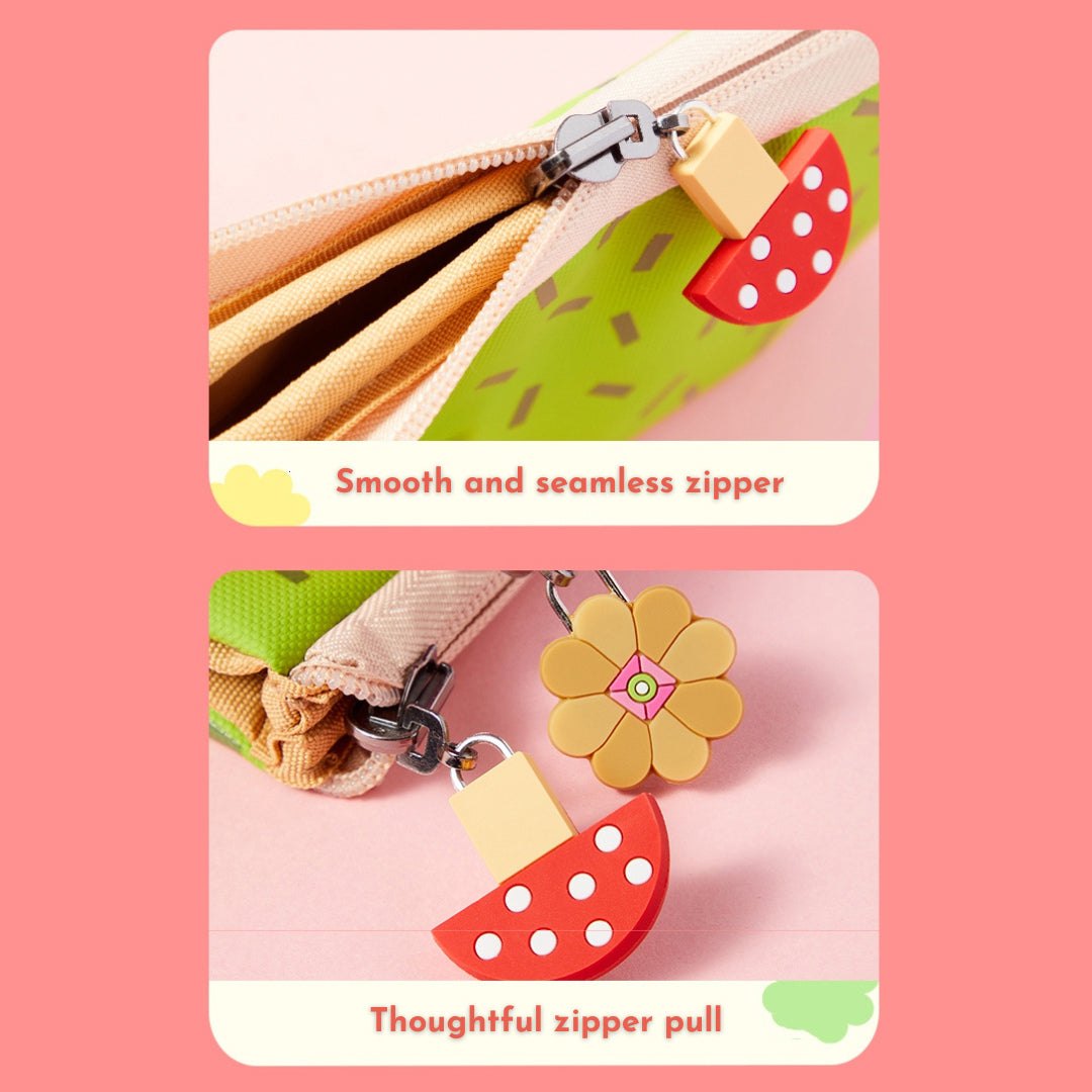 Reversible Pencil Pouch - Cute Racoon