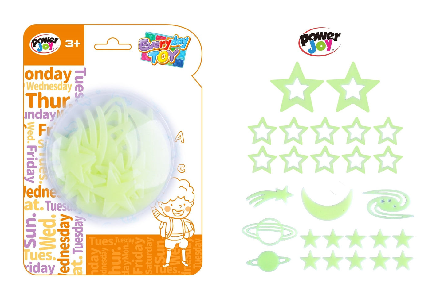 Power Joy Everyday Toy Glow in the Dark  Assorted (Style and Color May Vary)