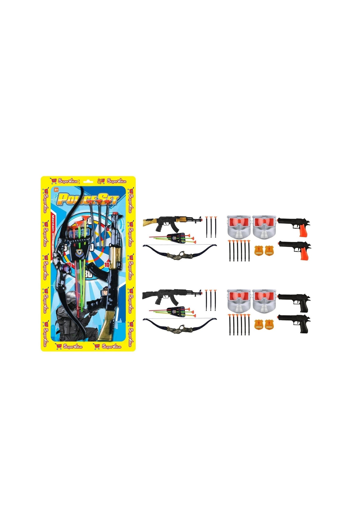 Super Value Police Set  Assorted (Style and Color May Vary)