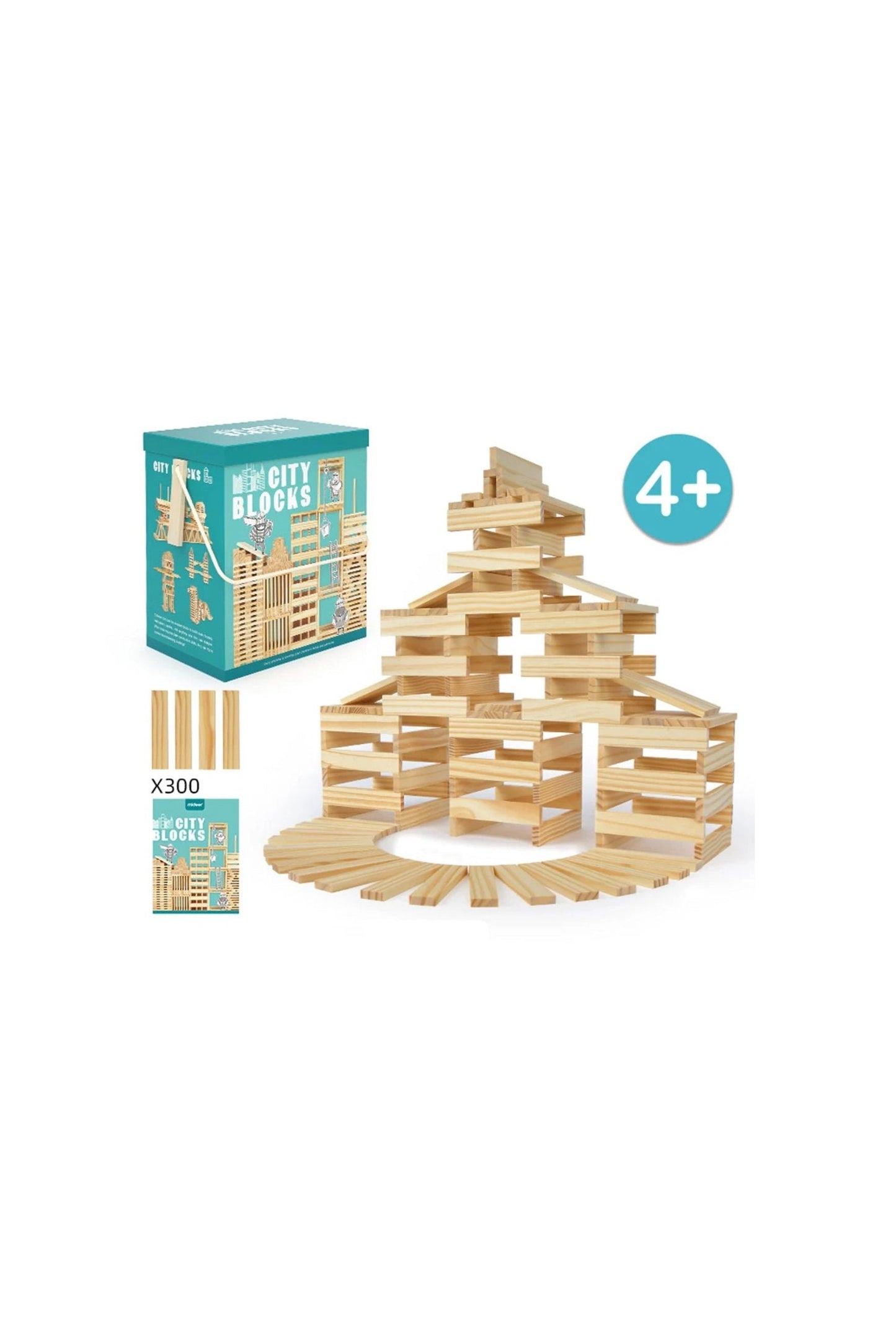 Wooden City Blocks