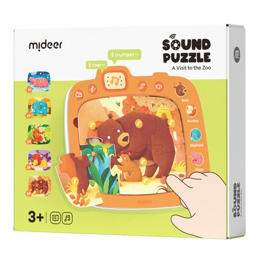 Interactive Sound Puzzle - Visit To The Zoo (5 In 1)