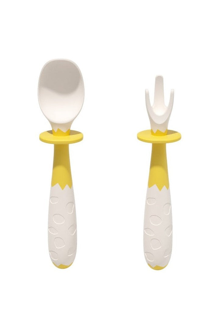 Bendable Cutlery For Kids - Yellow