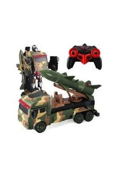 2.4G 1:16 Light Spray Military Camouflage Transformer Car - Assorted