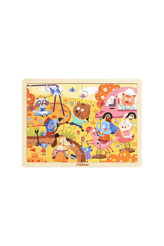 Wooden Puzzle Board - Carnival (24 Pcs)