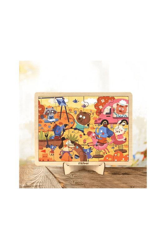 Wooden Puzzle Board - Carnival (24 Pcs)