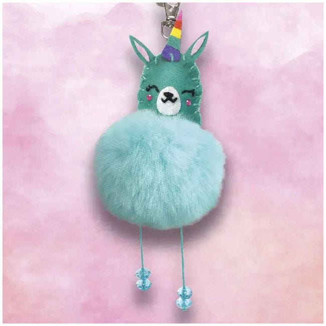 Sew Star - DIY Bag Charm - Furry Llama